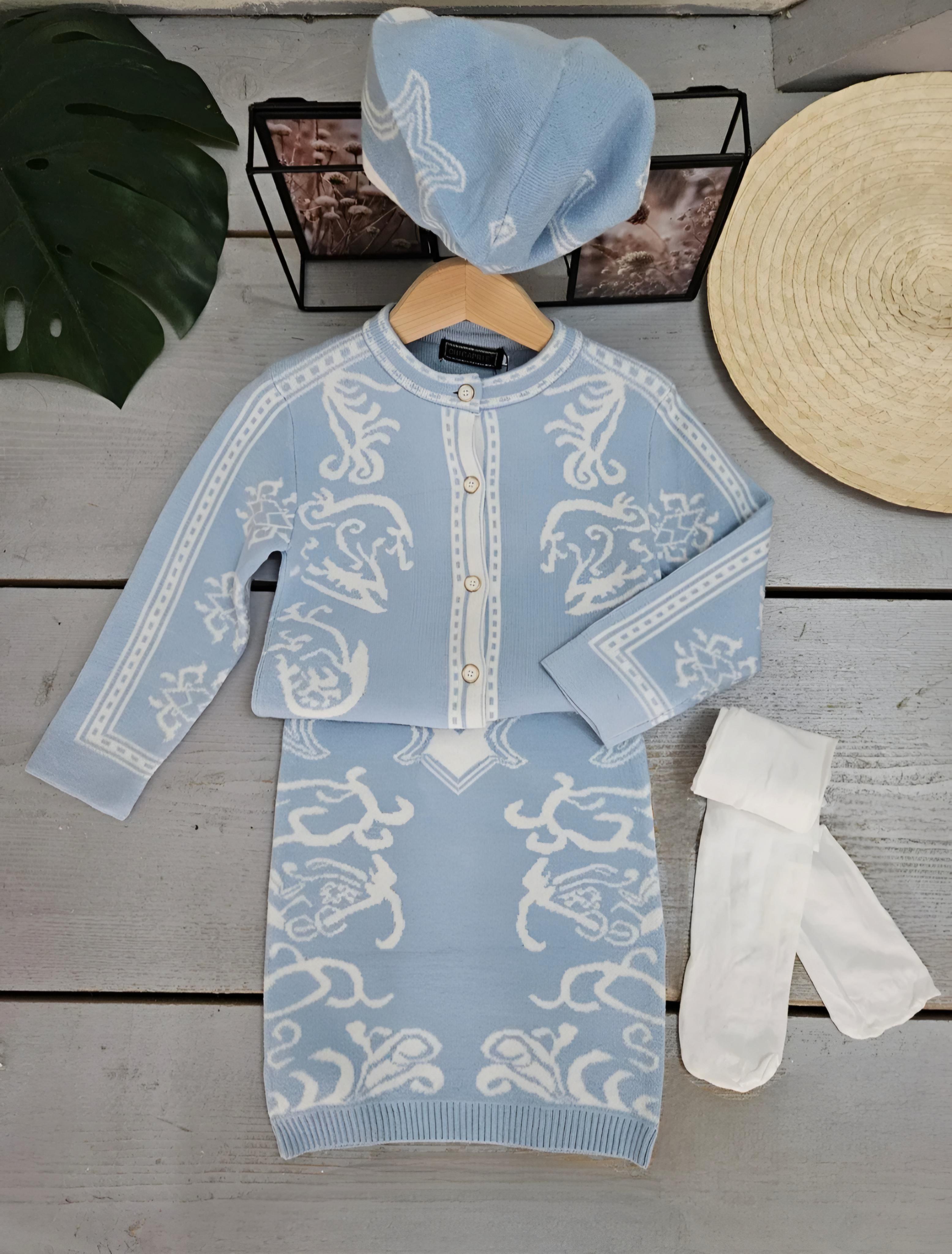 Conjuntos Niño y bébé  Light blue CHICAPRIE FG23020 #c Efashion Paris