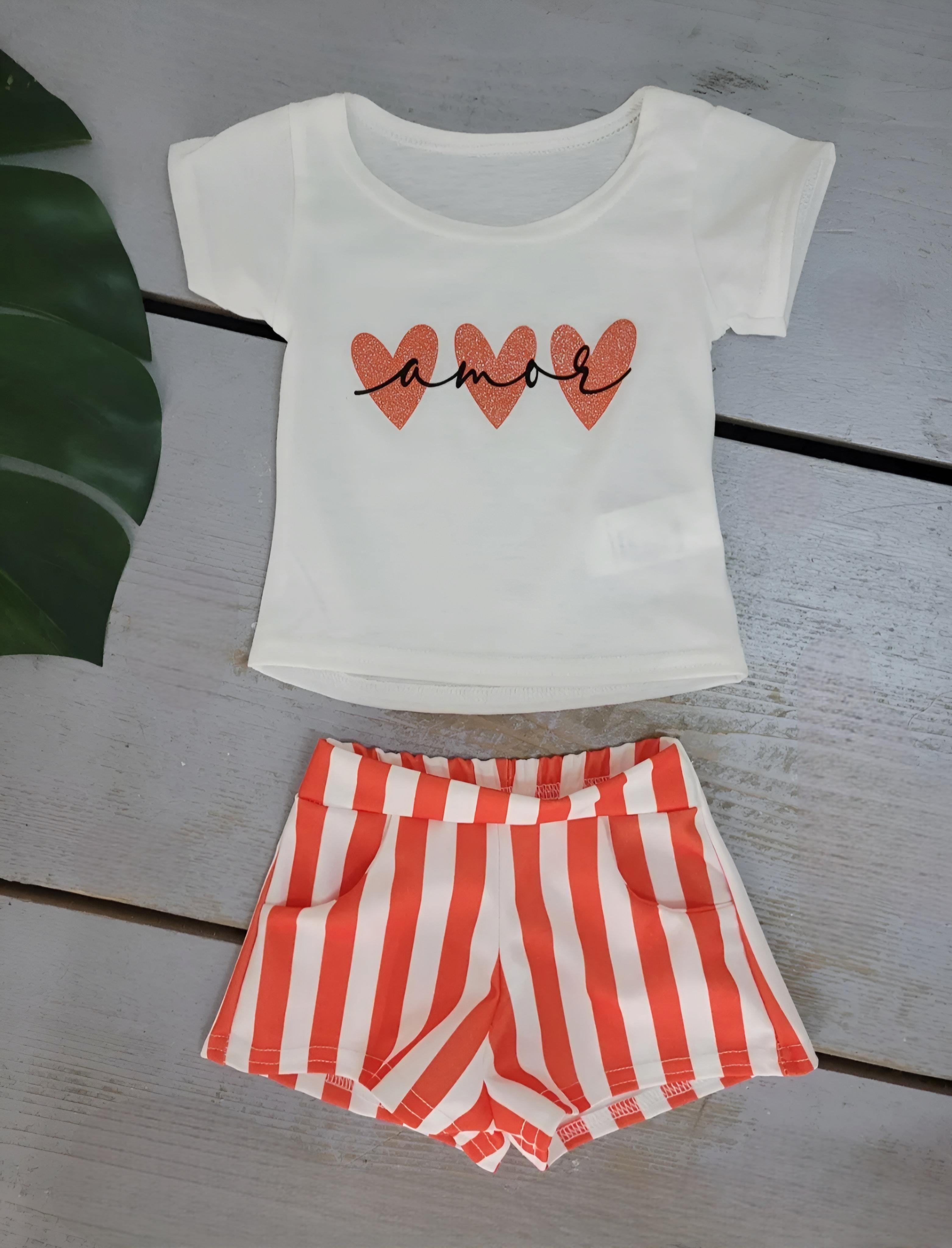 Conjuntos & Bodies Niño y bébé  Orange CHICAPRIE BB BASIC #c Efashion Paris
