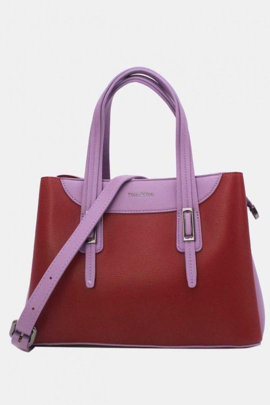 Handbags Bags Purple Tom & Eva 25B-6224 Efashion Paris