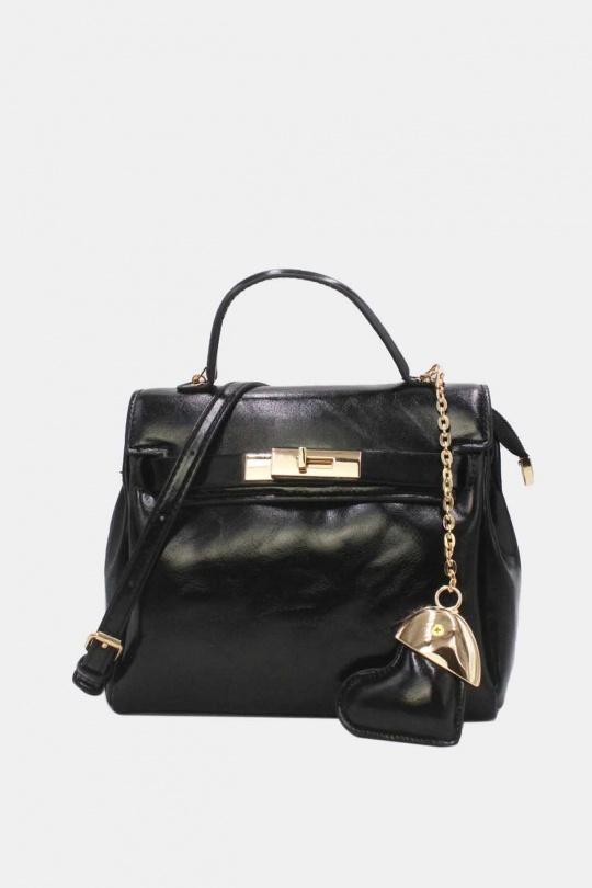 Shoulder bags Bags Black Tom & Eva 25P--6166 Efashion Paris