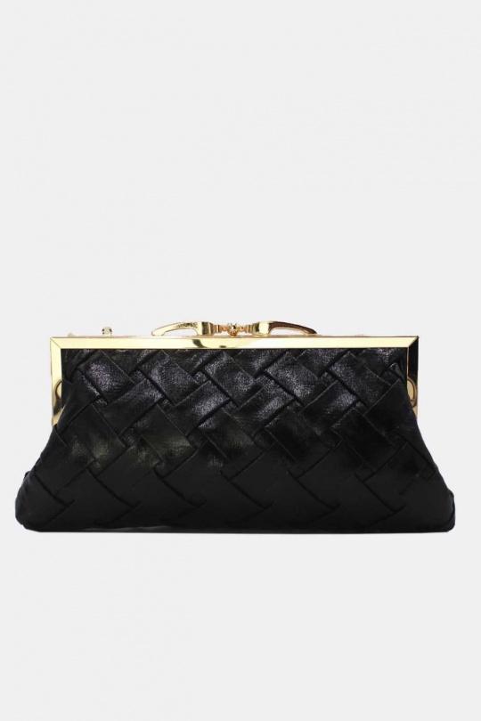 Pochettes Maroquinerie Noir Tom & Eva 24P-6131 Efashion Paris