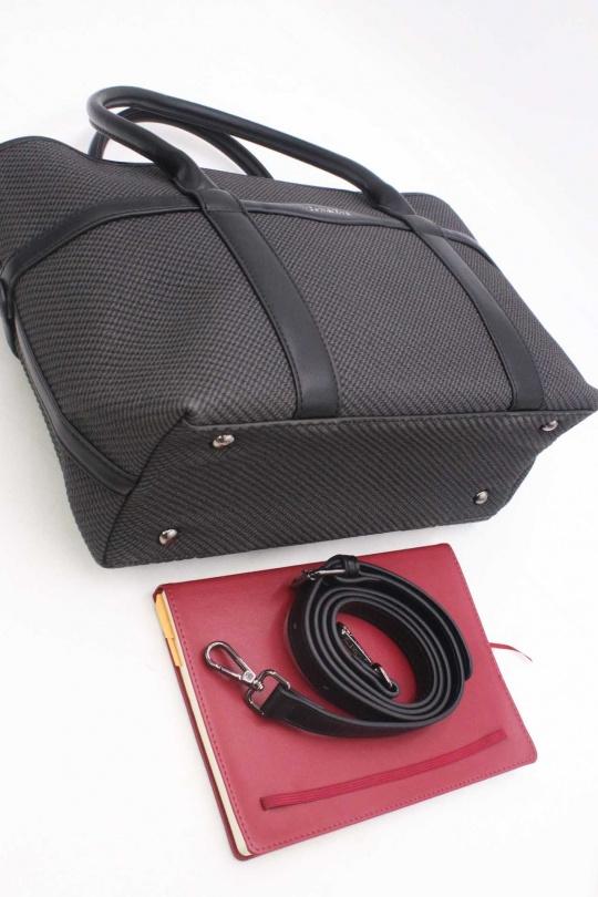 Cabas Maroquinerie Noir Tom & Eva 25B-6153 Efashion Paris