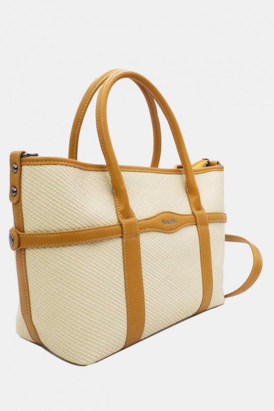 Cabas Maroquinerie Noir Tom & Eva 25B-6153 Efashion Paris