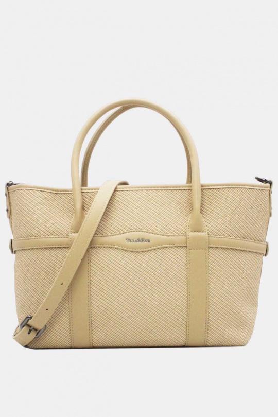 Cabas Maroquinerie Noir Tom & Eva 25B-6153 Efashion Paris