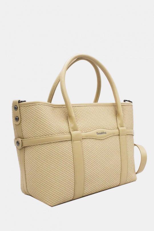 Cabas Maroquinerie Noir Tom & Eva 25B-6153 Efashion Paris