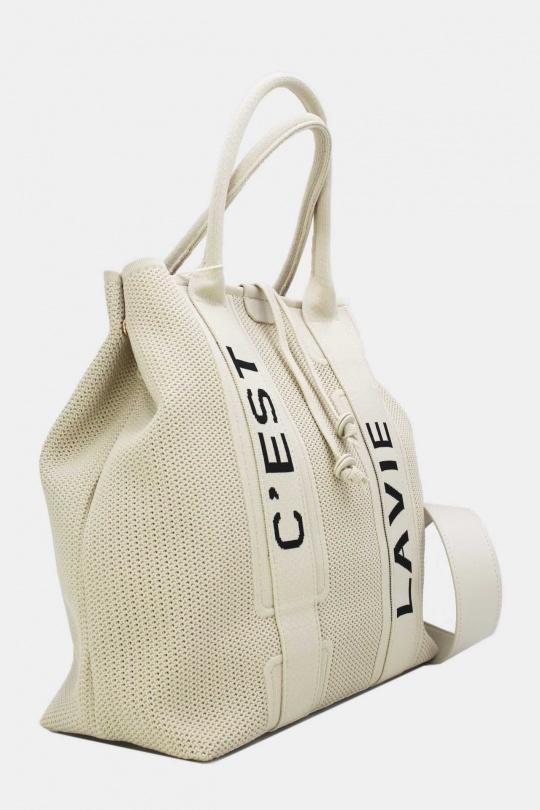 Cabas Maroquinerie Noir Tom & Eva 24B-6081 Efashion Paris