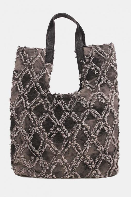 Cabas Maroquinerie Noir Tom & Eva 23B-5815 Efashion Paris