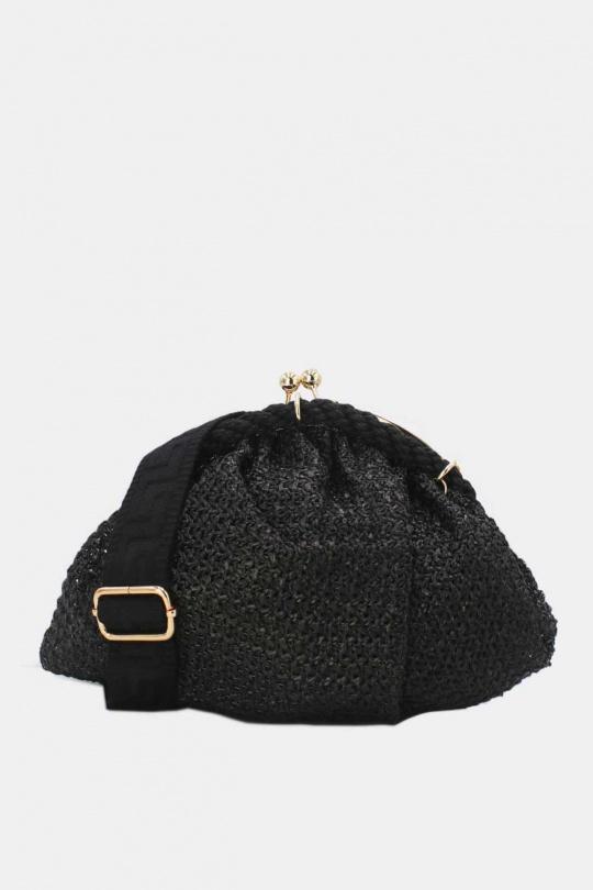 Sacs à bandoulière Maroquinerie Noir Tom & Eva 23P-5816 Efashion Paris