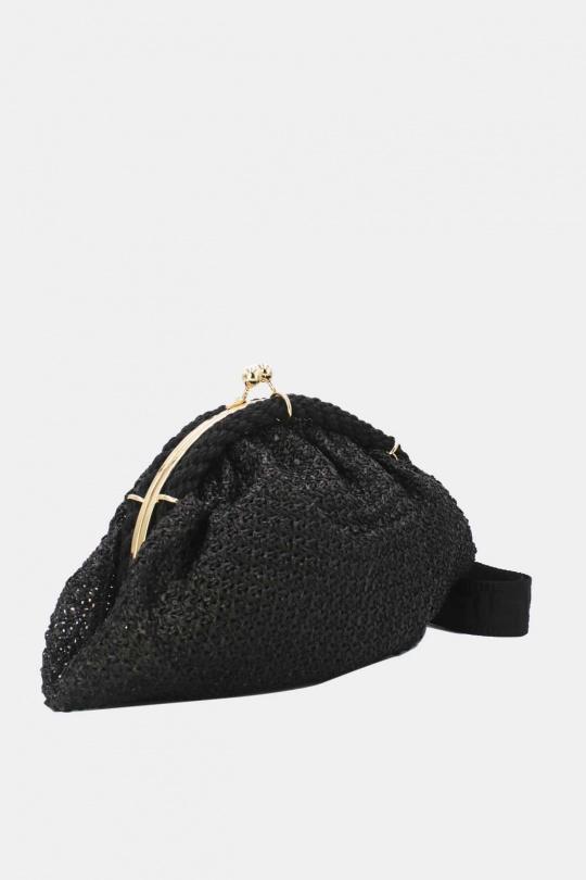 Sacs à bandoulière Maroquinerie Noir Tom & Eva 23P-5816 Efashion Paris