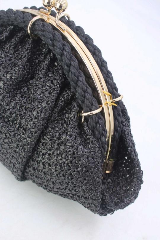 Sacs à bandoulière Maroquinerie Noir Tom & Eva 23P-5816 Efashion Paris
