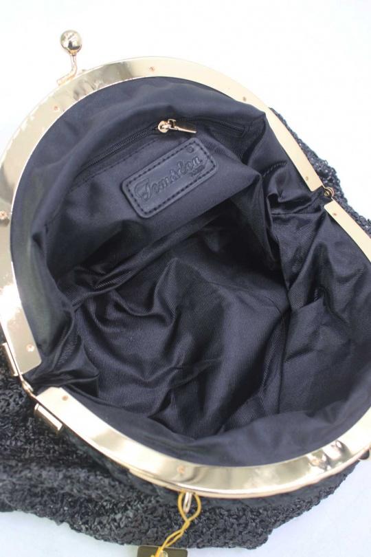 Sacs à bandoulière Maroquinerie Noir Tom & Eva 23P-5816 Efashion Paris