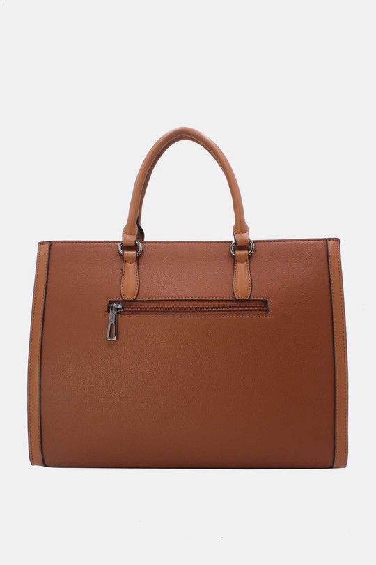 Cabas Maroquinerie Beige Tom & Eva 25B-6348 Efashion Paris