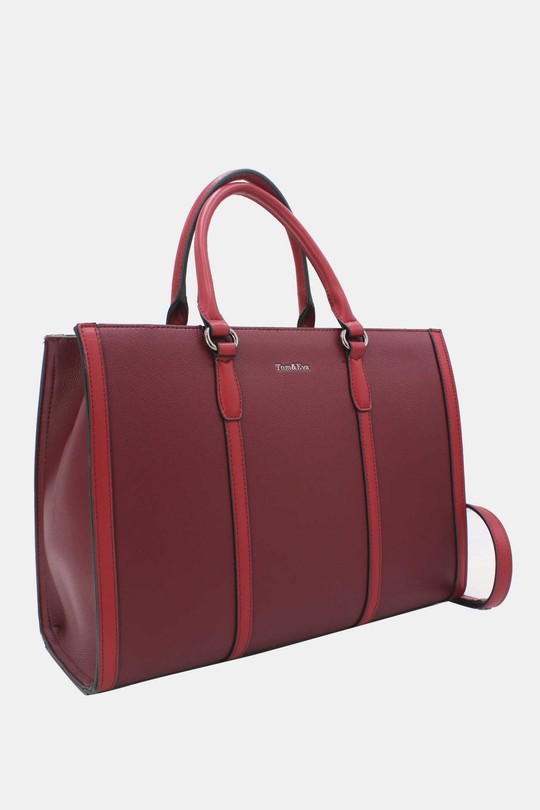 Cabas Maroquinerie Beige Tom & Eva 25B-6348 Efashion Paris