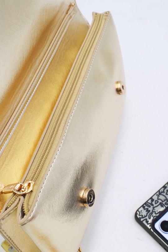 Pochettes Maroquinerie Jaune Tom & Eva 25P-6324 Efashion Paris