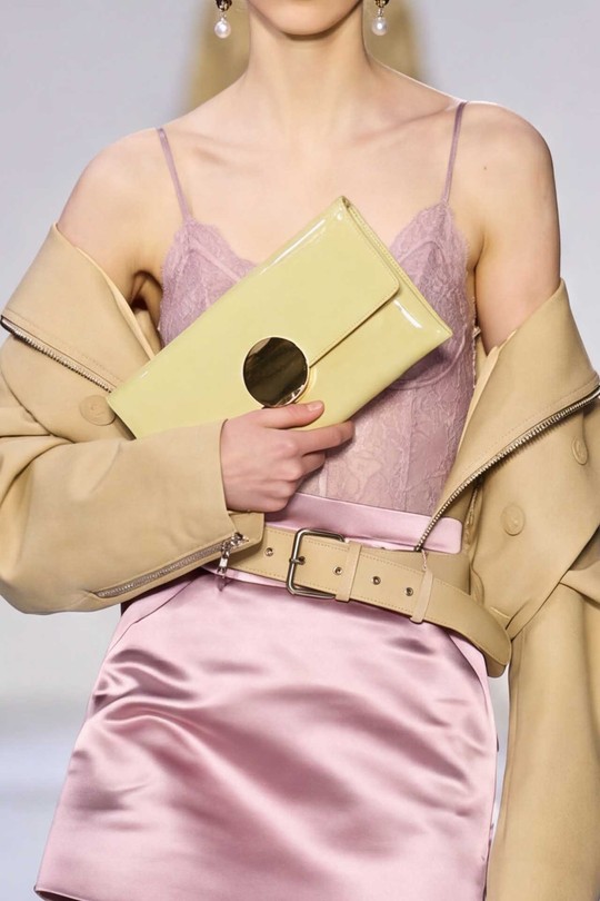 Pochettes Maroquinerie Jaune Tom & Eva 25P-6324 Efashion Paris