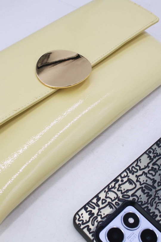 Pochettes Maroquinerie Jaune Tom & Eva 25P-6324 Efashion Paris