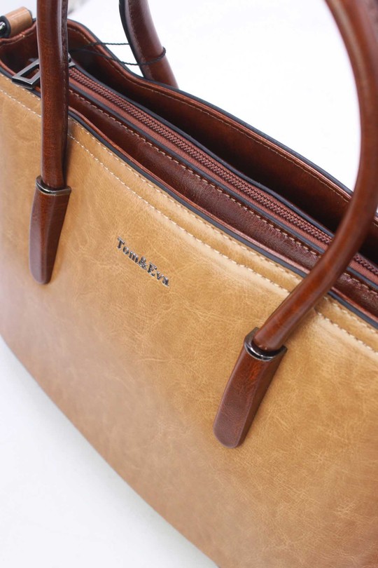 Handbags Bags Yellow Tom & Eva 25B-6428 Efashion Paris