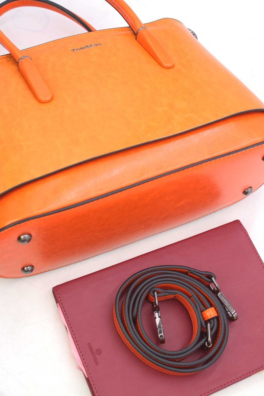 Handbags Bags Yellow Tom & Eva 25B-6428 Efashion Paris