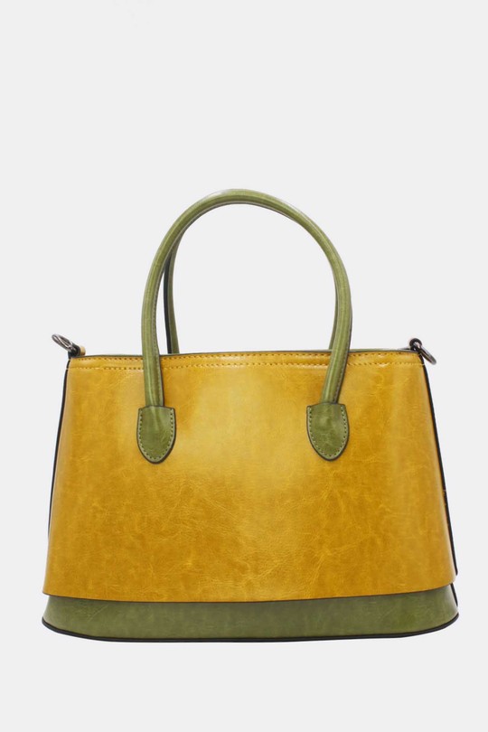 Handbags Bags Yellow Tom & Eva 25B-6428 Efashion Paris