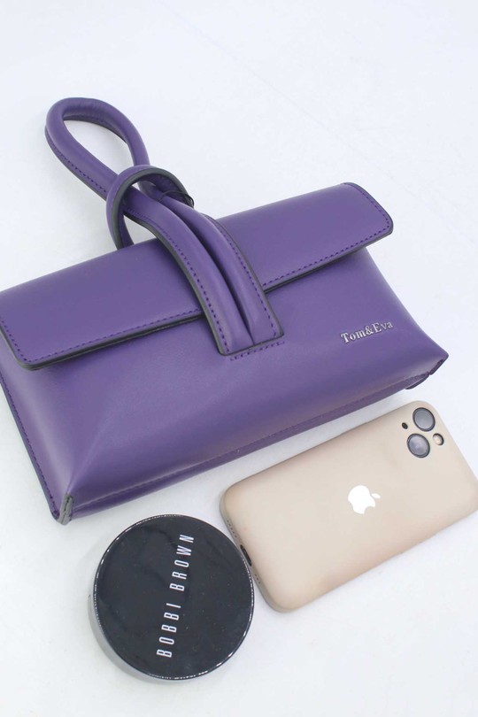 Sacs à main Maroquinerie Violet Tom & Eva 25P-641 Efashion Paris