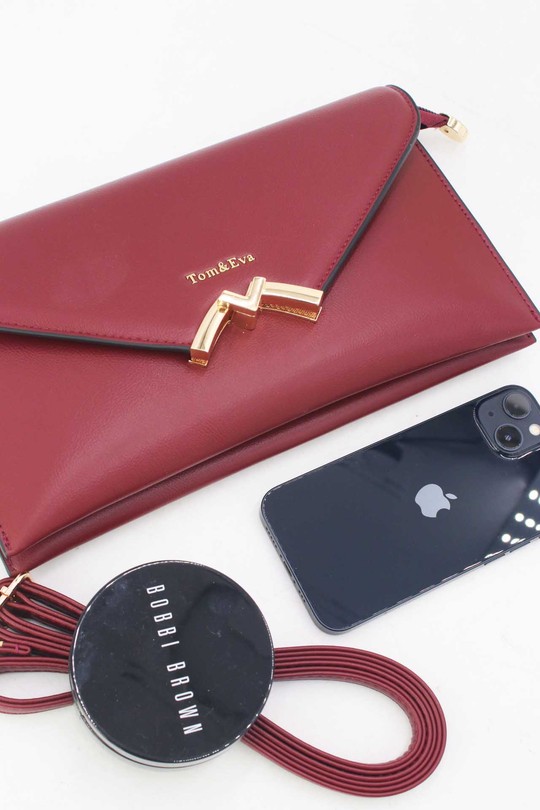 Pochettes Maroquinerie Vert Tom & Eva 25P-6401 Efashion Paris