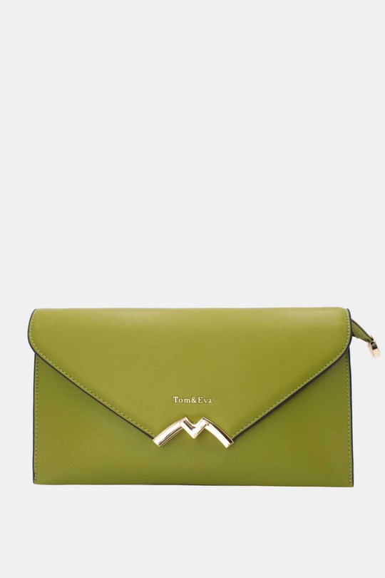 Pochettes Maroquinerie Vert Tom & Eva 25P-6401 Efashion Paris