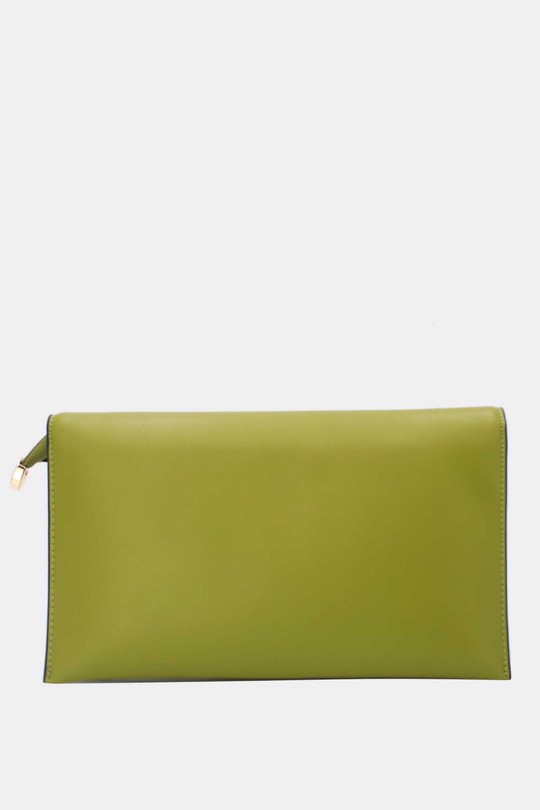 Pochettes Maroquinerie Vert Tom & Eva 25P-6401 Efashion Paris