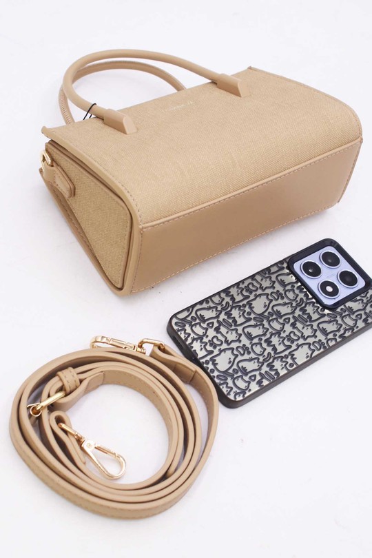 Handbags Bags Apricot Tom & Eva 25P-6342 Efashion Paris