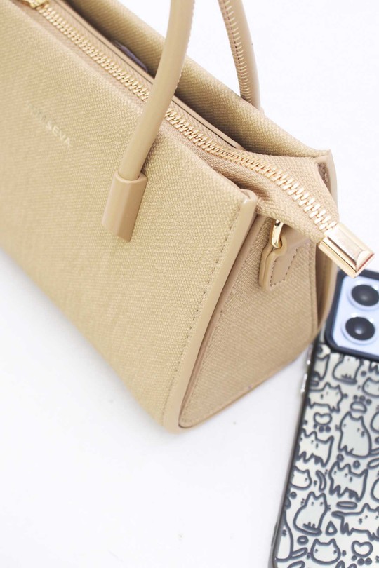 Handbags Bags Apricot Tom & Eva 25P-6342 Efashion Paris