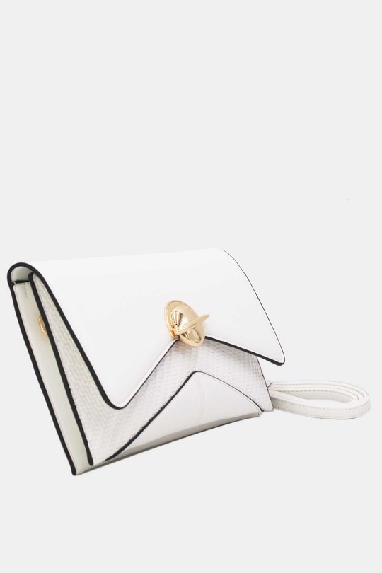 Pochettes Maroquinerie Blanc Tom & Eva 25P-6151 Efashion Paris