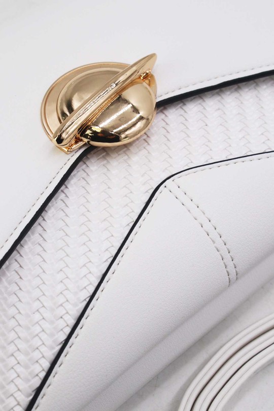 Pochettes Maroquinerie Blanc Tom & Eva 25P-6151 Efashion Paris