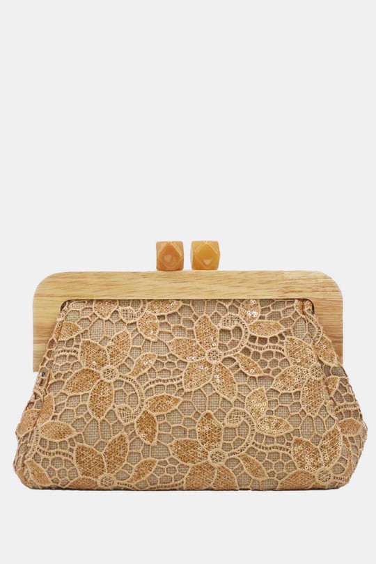 Pochettes Maroquinerie Beige Tom & Eva 25P-6255 Efashion Paris