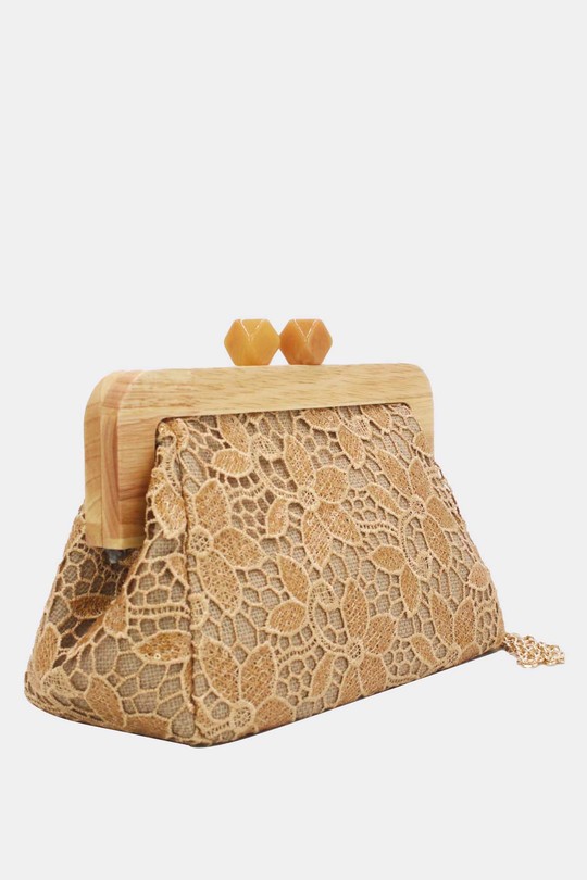 Pochettes Maroquinerie Beige Tom & Eva 25P-6255 Efashion Paris