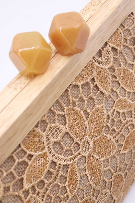 Pochettes Maroquinerie Beige Tom & Eva 25P-6255 Efashion Paris