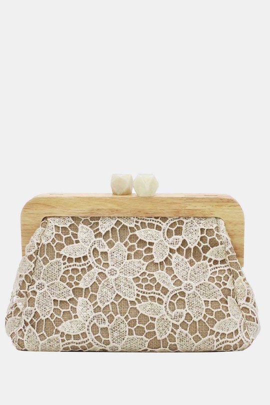 Pochettes Maroquinerie Beige Tom & Eva 25P-6255 Efashion Paris