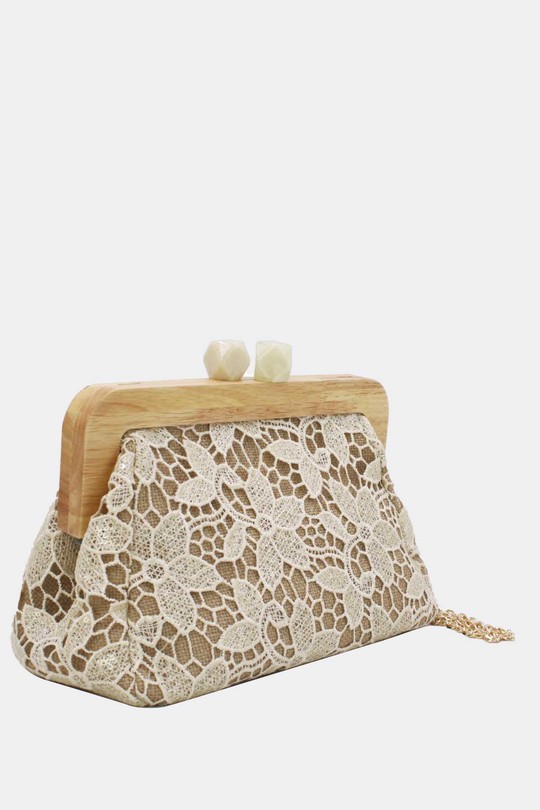 Pochettes Maroquinerie Beige Tom & Eva 25P-6255 Efashion Paris