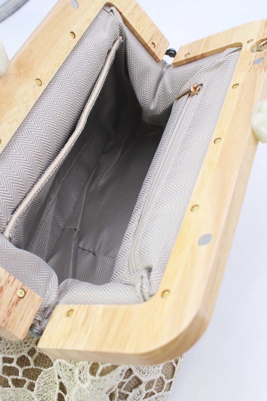 Pochettes Maroquinerie Beige Tom & Eva 25P-6255 Efashion Paris