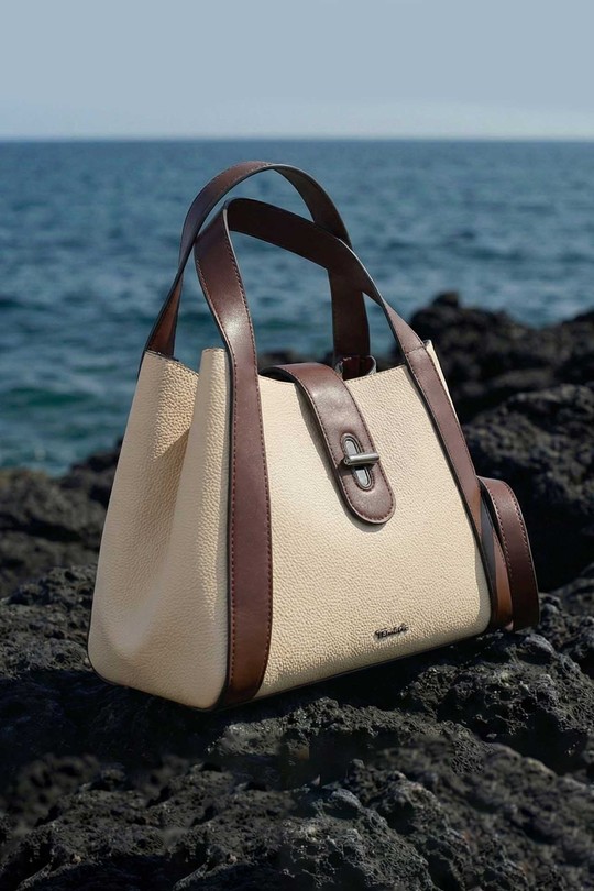 Sacs à main Maroquinerie Beige Tom & Eva 25B-6223 Efashion Paris