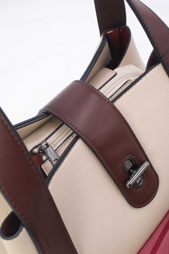 Sacs à main Maroquinerie Beige Tom & Eva 25B-6223 Efashion Paris