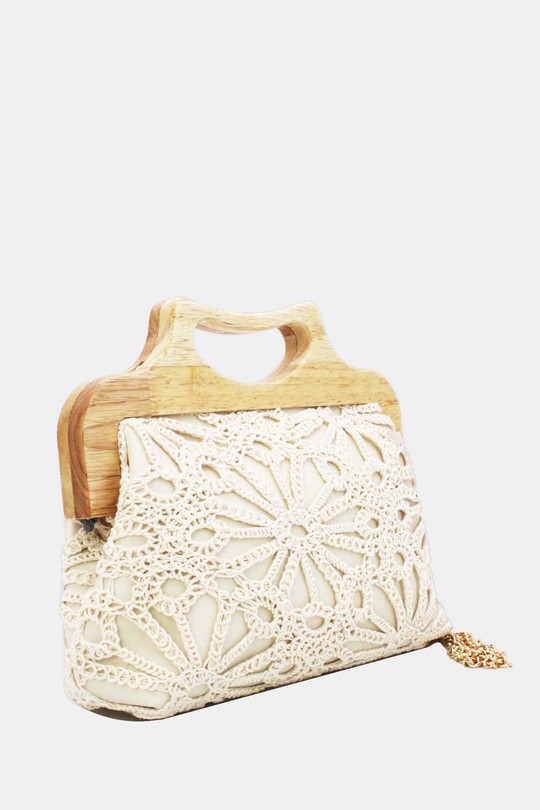 Pochettes Maroquinerie Vert Tom & Eva 25B-6279 Efashion Paris