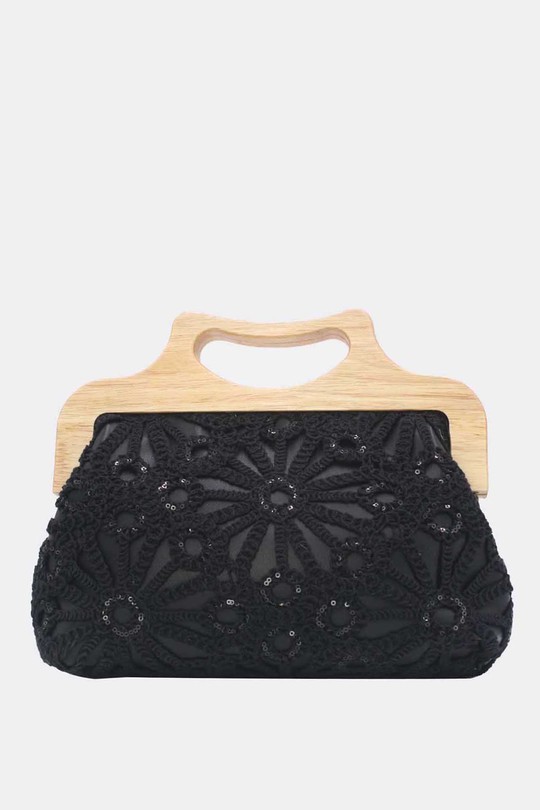 Pochettes Maroquinerie Vert Tom & Eva 25B-6279 Efashion Paris