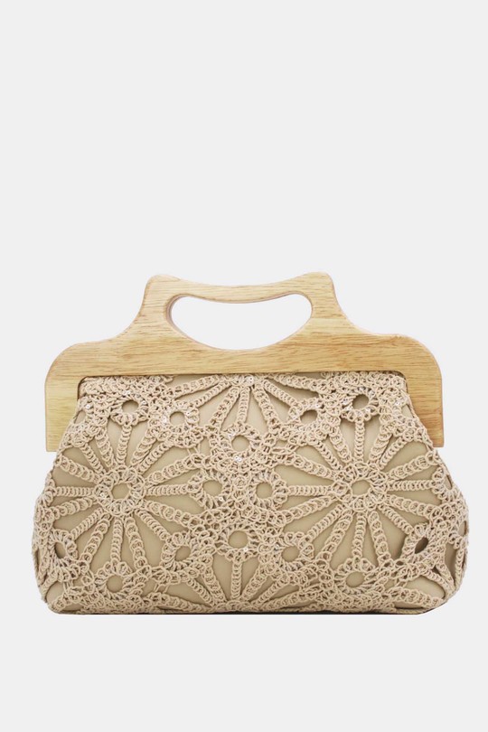 Pochettes Maroquinerie Vert Tom & Eva 25B-6279 Efashion Paris