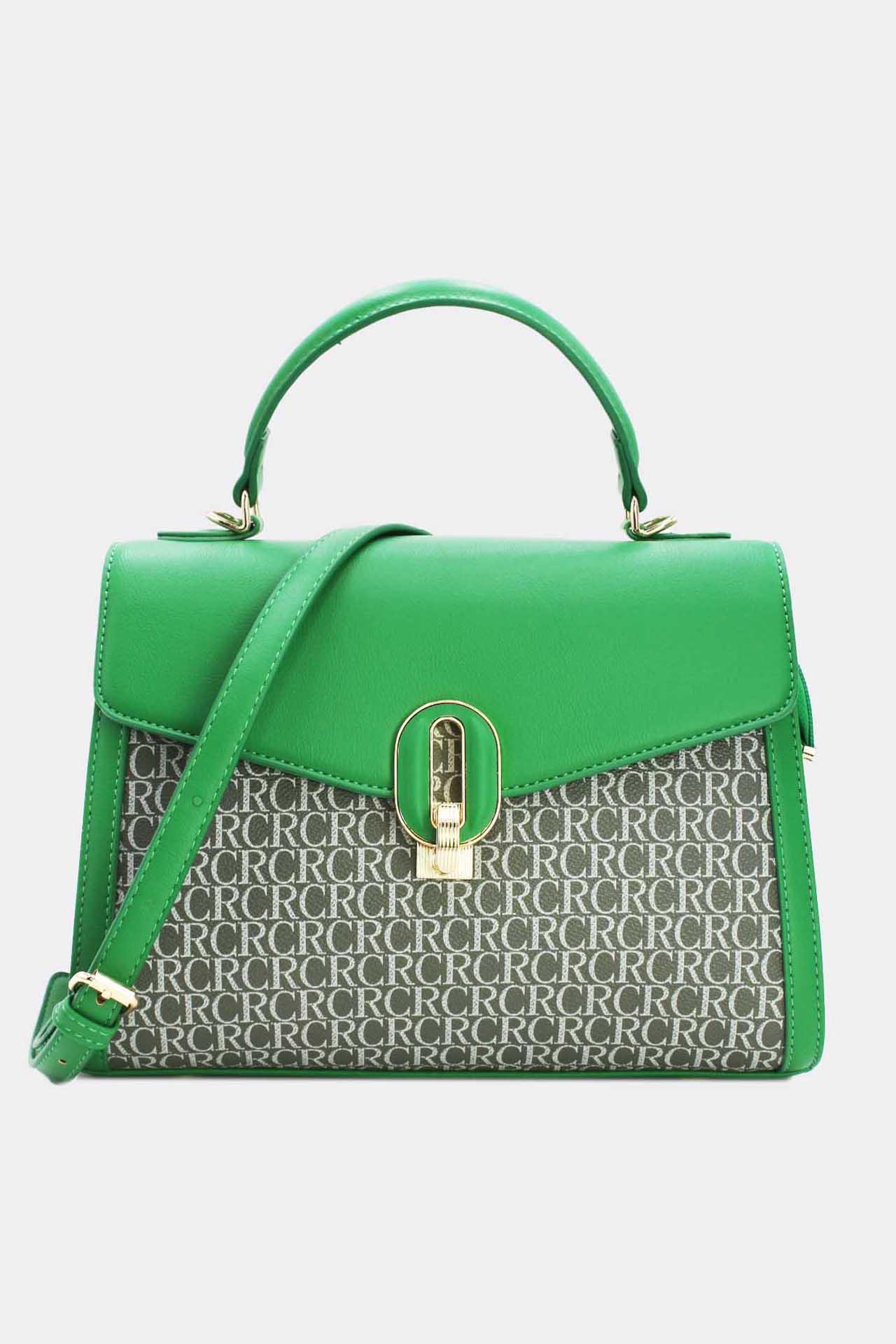 Handbags Bags Green Tom & Eva 5669 #c Efashion Paris