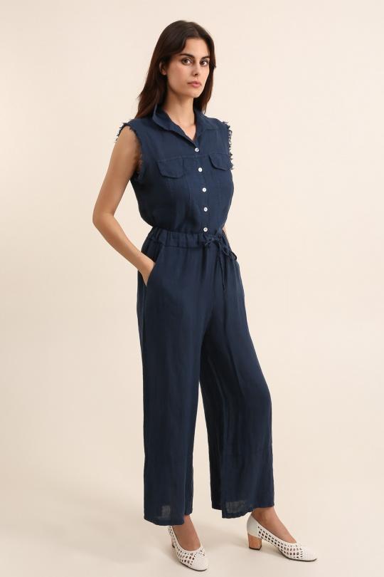 Pantalons Femme Marine Joyna K08960 Efashion Paris