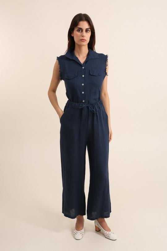 Pantalons Femme Marine Joyna K08960 Efashion Paris