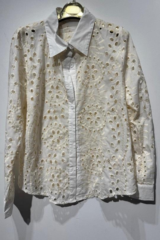 Camicie Donna Beige OOKA 067 Efashion Paris