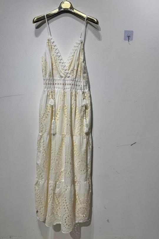 Robes longues Femme Beige OOKA 9006 Efashion Paris