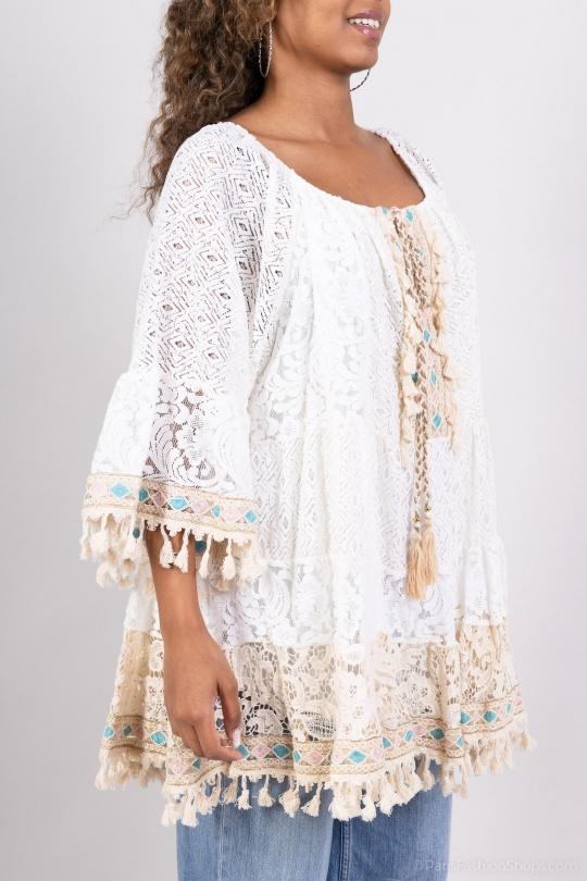 Tuniques Femme Blanc OOKA 3992 Efashion Paris