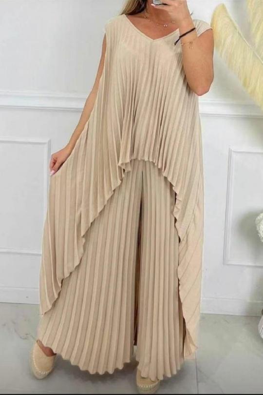 Ensembles Femme Beige OOKA 12159 Efashion Paris