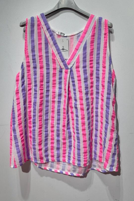 Débardeurs Femme Lilas OOKA 15881C Efashion Paris
